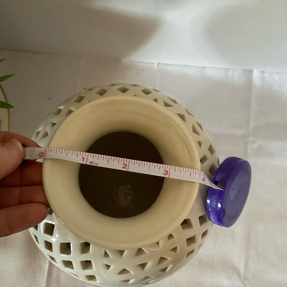 Burton & Burton red transferware vase. 10.5 inches. Porcelain - Picture 6 of 7